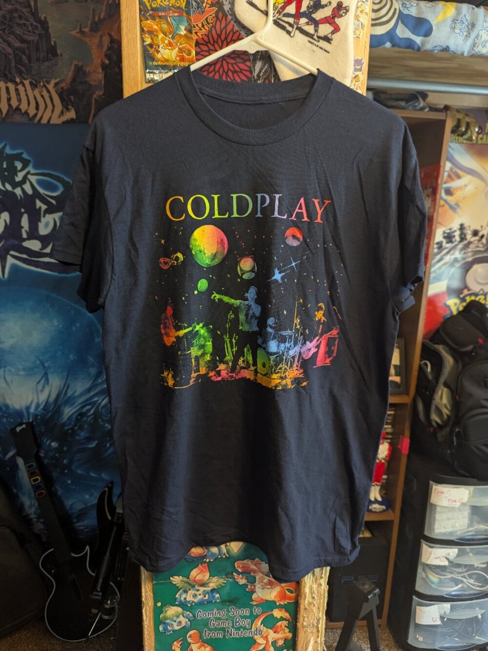 Coldplay Music of the Spheres World Tour 2022 Blue T-Shirt sz M